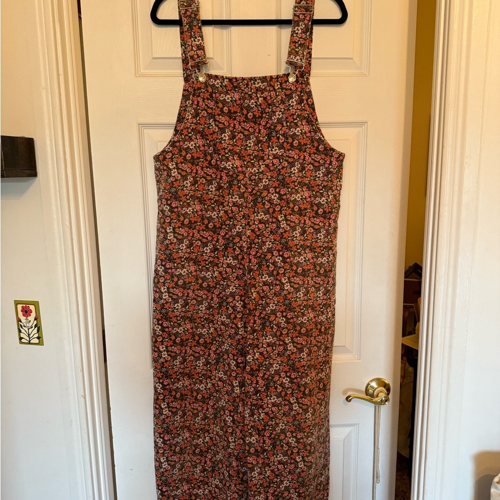 Zara Multicolor Floral Overalls